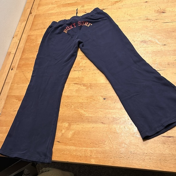 RARE Y2K Roxy vintage low rise flare sweatpants - Picture 2 of 12
